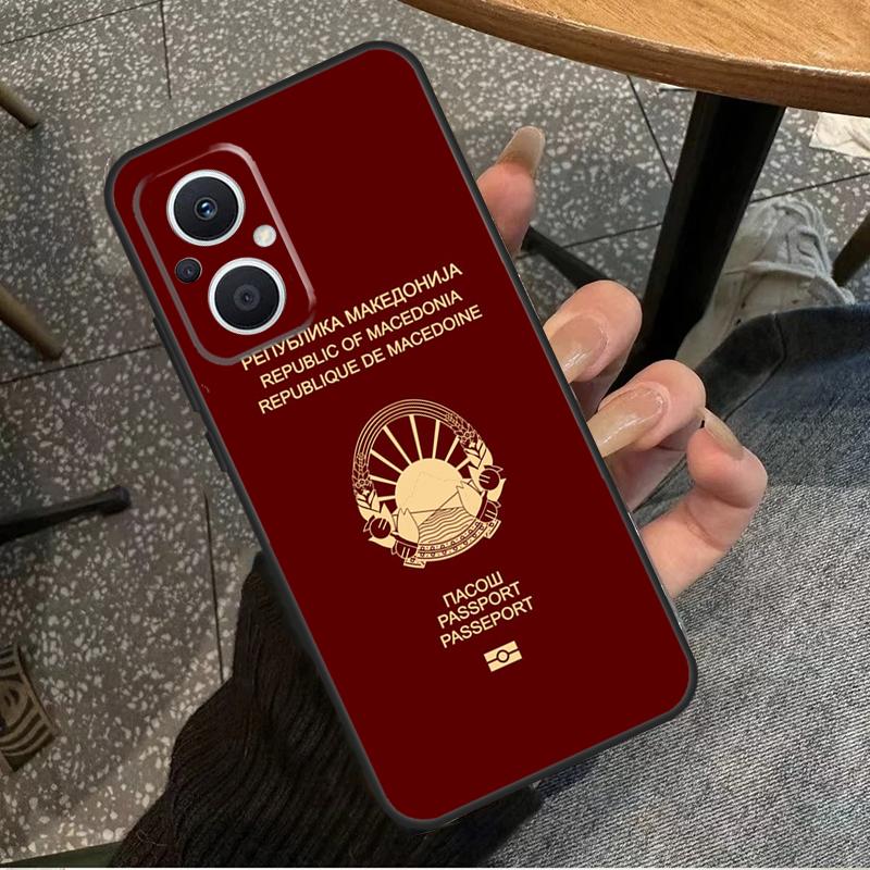 Macedonia Passport Case For OPPO Find X6 Pro X3 X2 Neo X5 Lite OPPO Reno 6 Lite 4 5 7 8 10 8T 5Z 2Z 4Z Coque