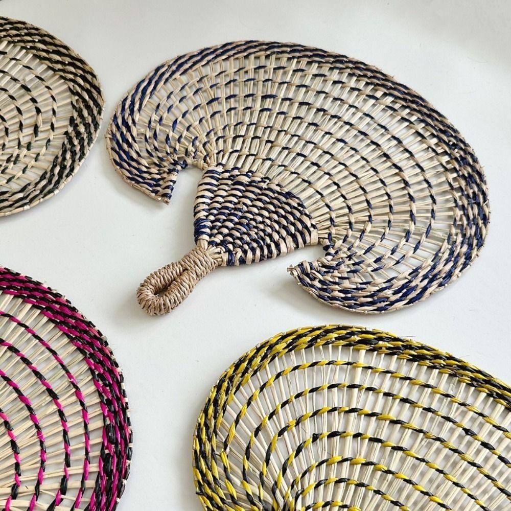 Etro Palm-leaf Fan Repel Mosquitoes Weaving Fan Handmade Banana Fan  Summer Cooling