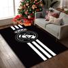 Real Madrid Print Area Rug, Multi-functional Office Chair Sofa Carpet, Easy Clean Carpet for Home and Living Spaces