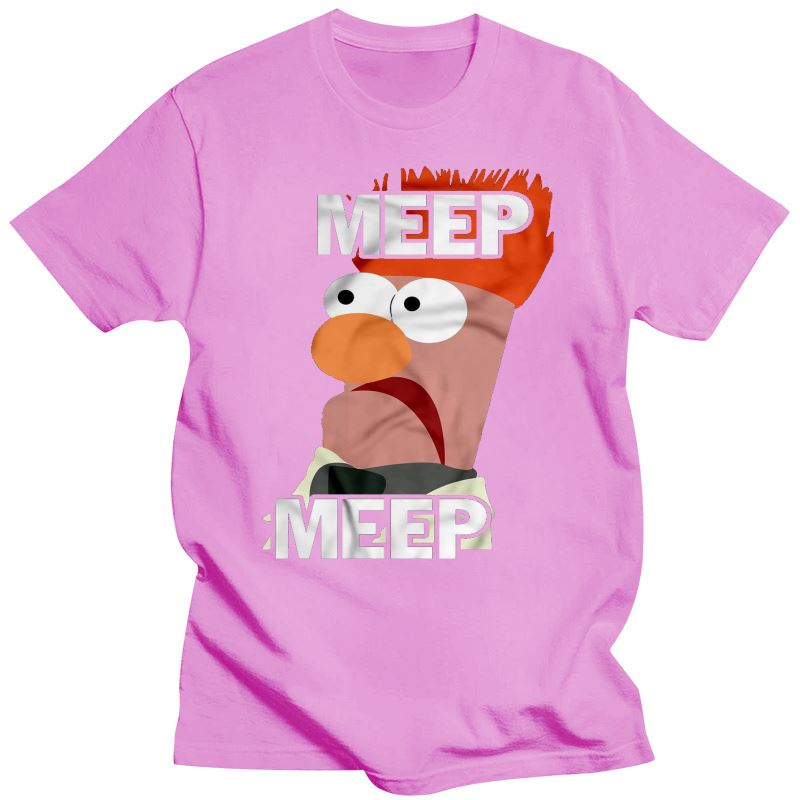 2023 neue Unisex Lustige T Shirt Mode T-shirt Meep Meep Die Muppet Show Und Becher Frauen T-Shirt