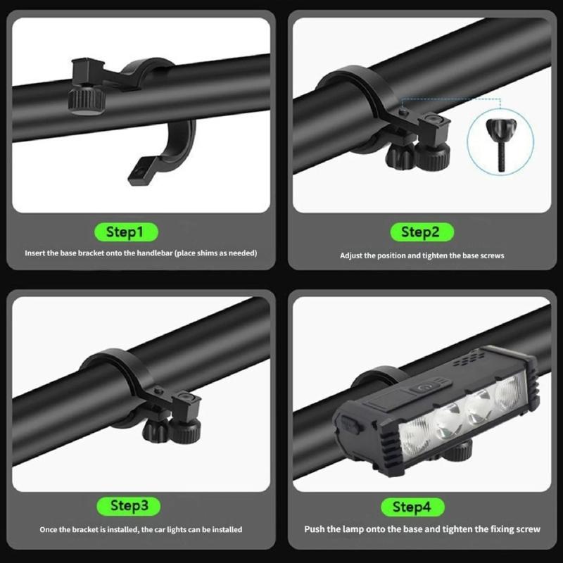 Powerful Bicycles Front Headlight Waterproof Bright LED Road Bike Light USB Rechargeable Bike Light for Night Cycling