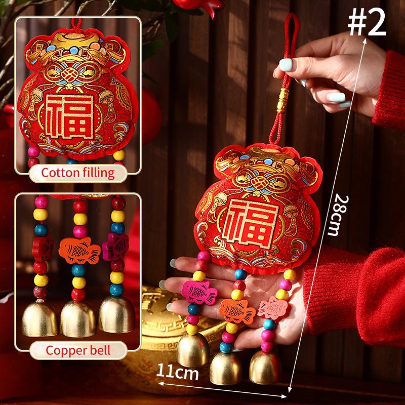Chinese New Year 2025 Decorations Chinese Spring Festival Hanging Pendant Door Wall Ornament Traditional Chinese Room Decoration