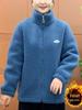 Autumn/Winter Fleece-Lined Outerwear for Middle-Aged Women: Warm, Thick, Loose Cotton Top
