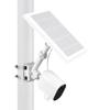 Wasserstein Universal Pole Mount for Cameras and Solar Compatible with and Eufy Cameras 2-in-1 Panels, Wyze, Blink, Ring, Arlo, (White)