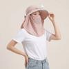 With Neck Flap Electric Fan Bucket Hat Full Face Cover Women Sun Hat Tea Picking Hat  Hiking