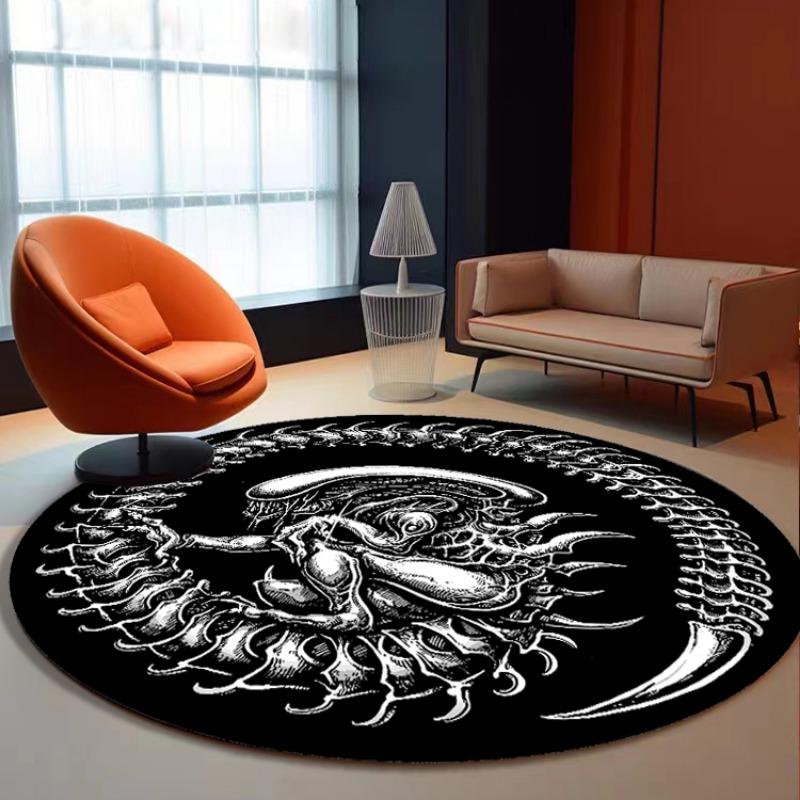 Round Rug Machine Washable Large Area Rugs Study Rug Bedroom Bedside Floor Mat Soft Mat Home Decoration