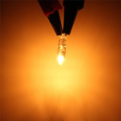 10pcs 12V 1.2W T5 lâmpada de vidro painel de instrumentos lâmpadas de freio