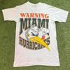 Miami Hurricanes Football College Short Sleeve White Color Shirt
