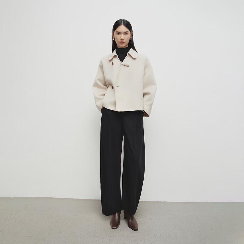 Broadcast Women's Chinese Style Wool Blend Short Jacket