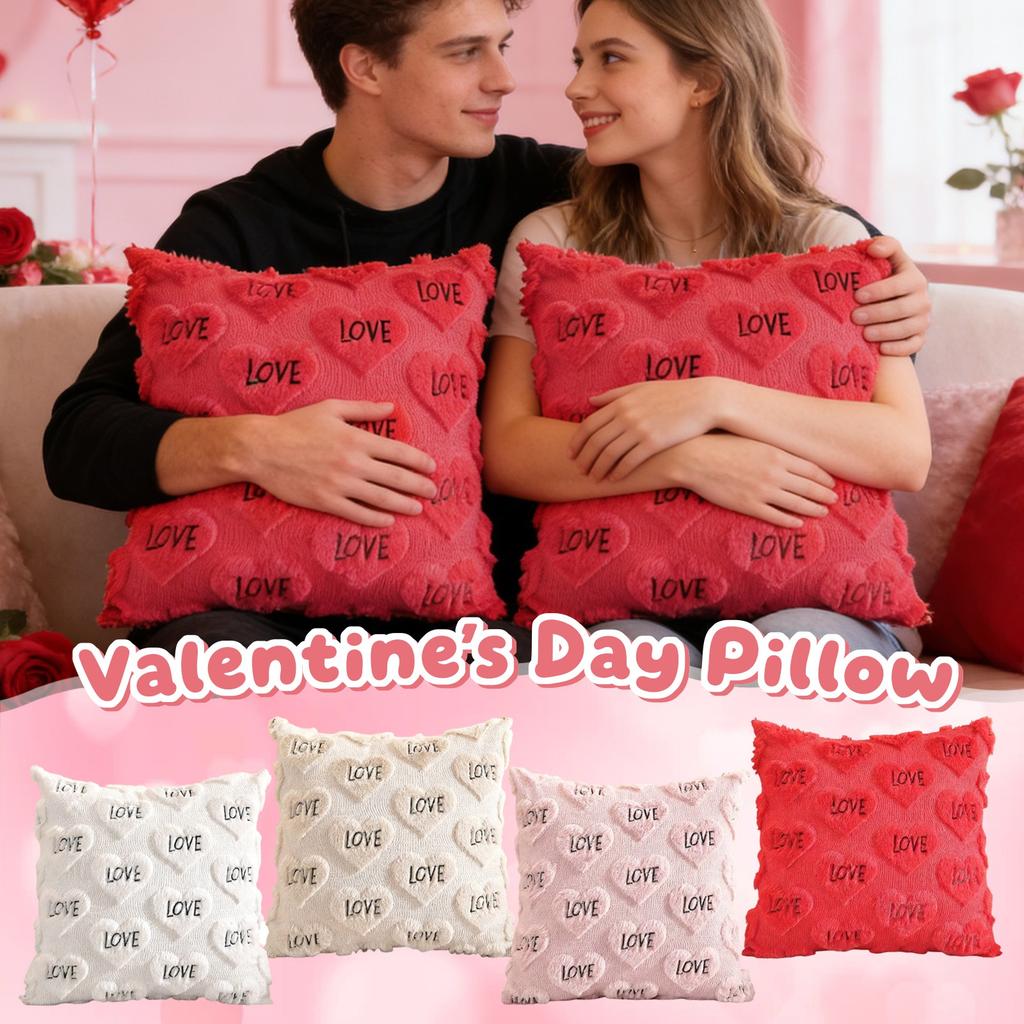 Valentine's Day Home Pillowcase, Plush Sofa, Living Room Bedside Pillowcase (without ).