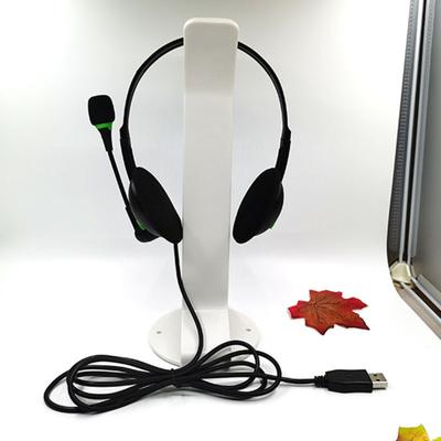 Wired Headset USB Interface Ergonomic with Microphone Noise Cancelling Wired Headphones Office Supply