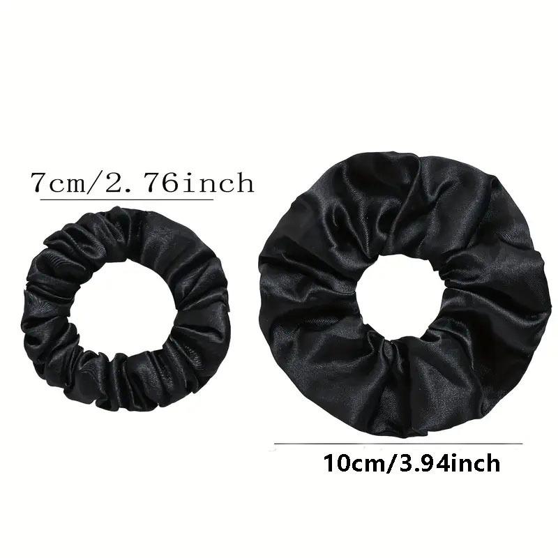 24-Piece Faux Silk Satin Scrunchie Set: Solid & Small High-Elastic Hair Accessories