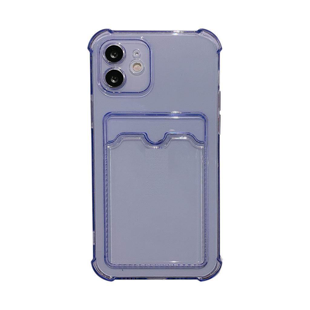 Vhodné pro iPhone 17 Max Průhledný držák Pouzdro na telefon Apple 16 Pro Cukrová barva Slot na karty TPU Ochranný kryt