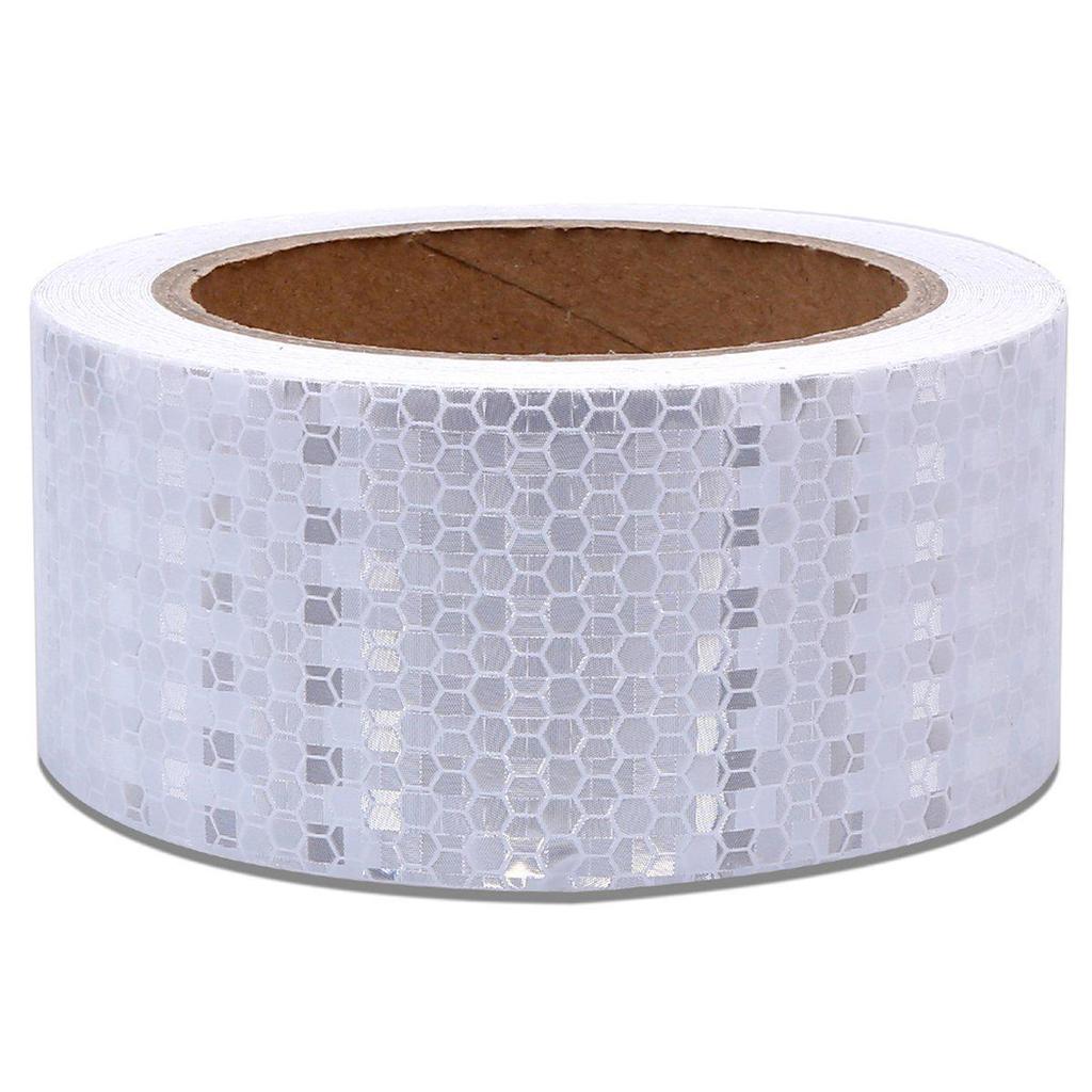 Reflective Crystal Lattice Sticker: 2-Inch Honeycomb Night Warning Tape