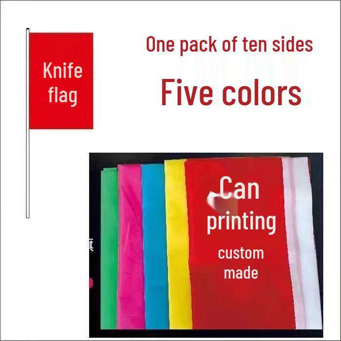 

Outdoor Small Colorful Pennant Flags for Decoration, Sports Events, and Construction Sites 10 Flags