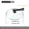 Universal Tempered Glass Pot Lid, Transparent, Heat Resistant, Fits 14-34cm Cookware