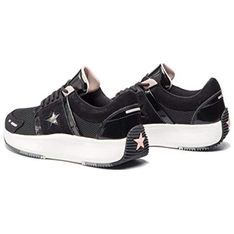 Converse Run Star Ox Comfortable Versatile Low-Top Casual Shoes Women Sneaker Black 163311C