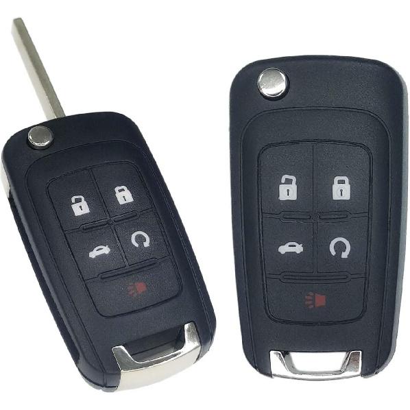 

Замена складного брелока для ключа Бесключевой доступ Пульт подходит для Chevy Equinox Camaro 2010-2019 Malibu Impala Sonic Cruze GMC Terrain Buick Lacrosse Regal