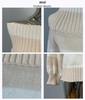 Korean Romantic Off-Shoulder Color Block Striped Knitted Top