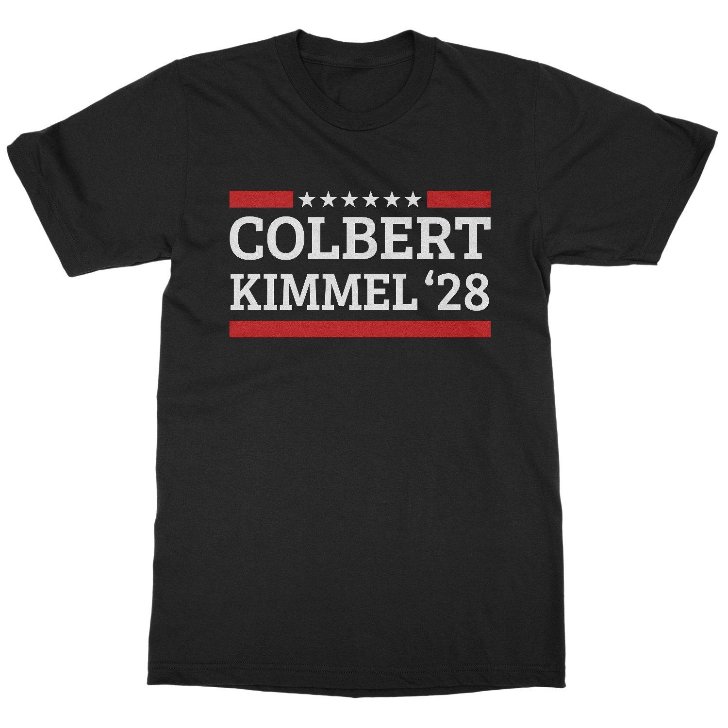 Colbert Kimmel 2028 Funny Election Style Unisex T-Shirt XXL
