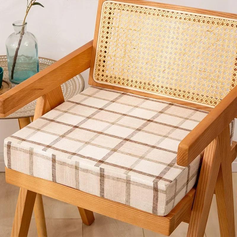 

4pcs Square Non Slip Seat Cushion/Thicken Chair Cushion Recliners Chair Seat Cushions for Indoor Patio Comfortable GardenKitchen 4pcs 40x40x3cm