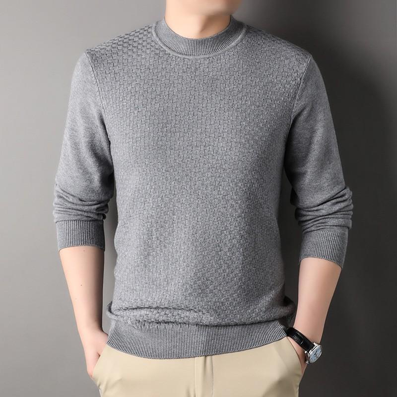 

Men’s Slim Fit Solid Mock Neck Knit Sweater 4XL