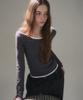 Ledeoli Scoop Neck Ribbed Long Sleeve [3 Colors]