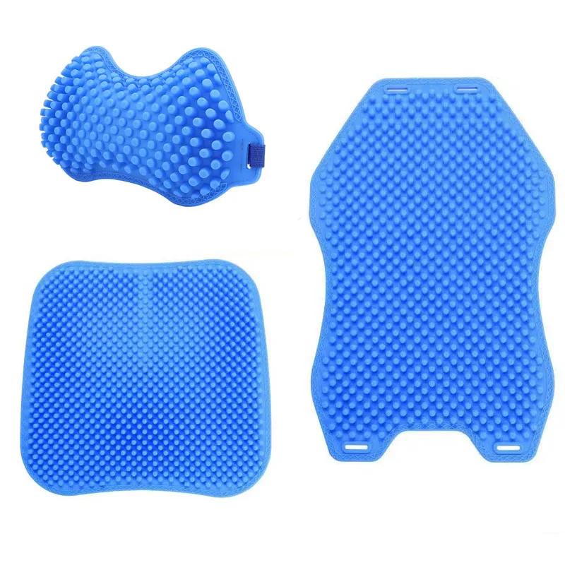 3-teiliges Set aus Autokissen, Autokissen, Silikon-Autokissen, druckreduzierende und bequeme Nackenschutz-Kopfstützen
