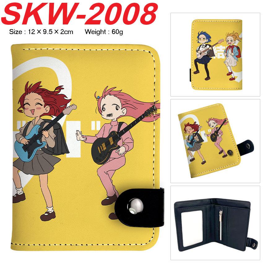 Bocchi the Rock Geldbörse Vertikal Druckknopf Bifold Kartenhalter Münzbörse Anime Unisex