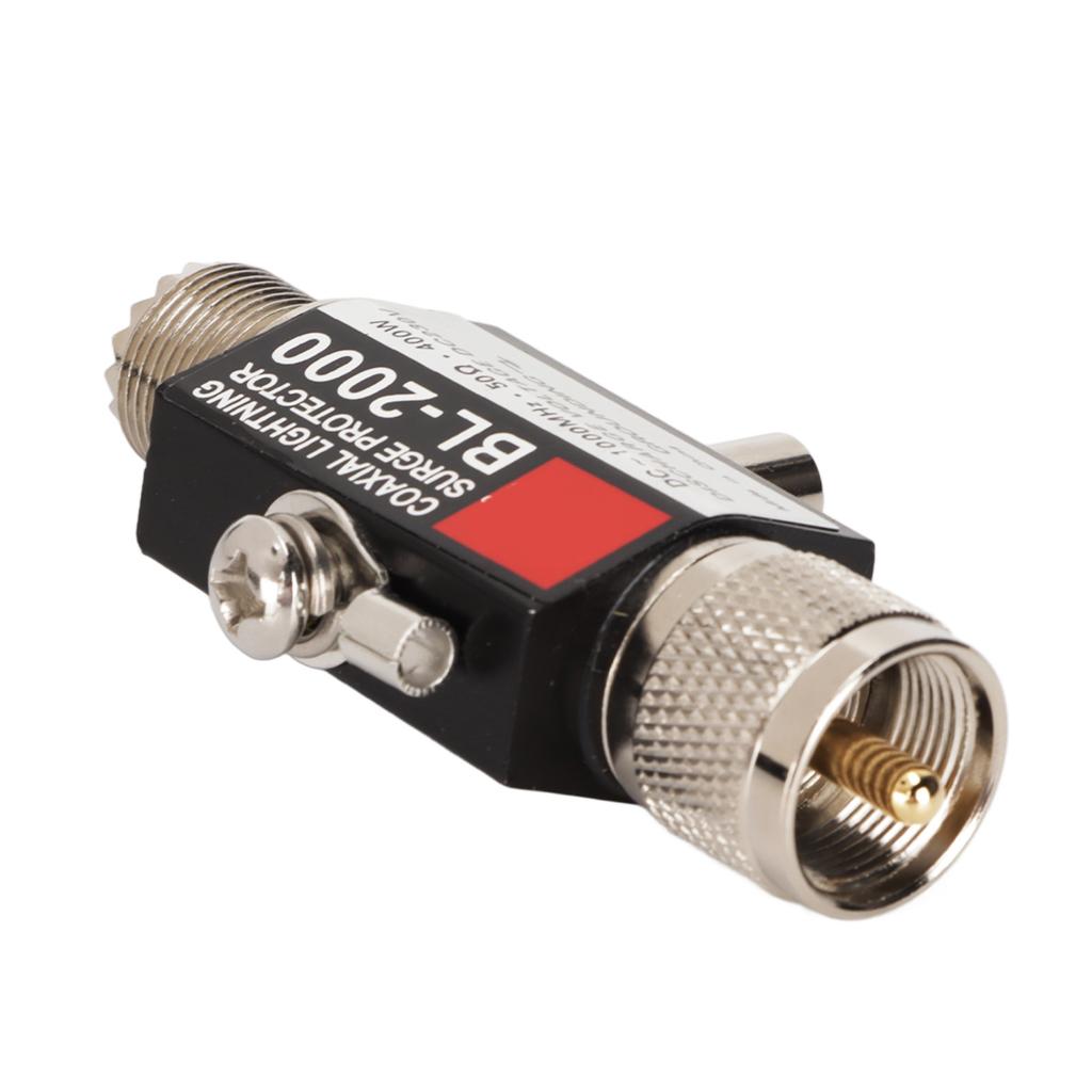 Coaxial Arrester PL259 Female To Male 400W Low Loss VSWR Lightning Surge Protector for Building Antenna