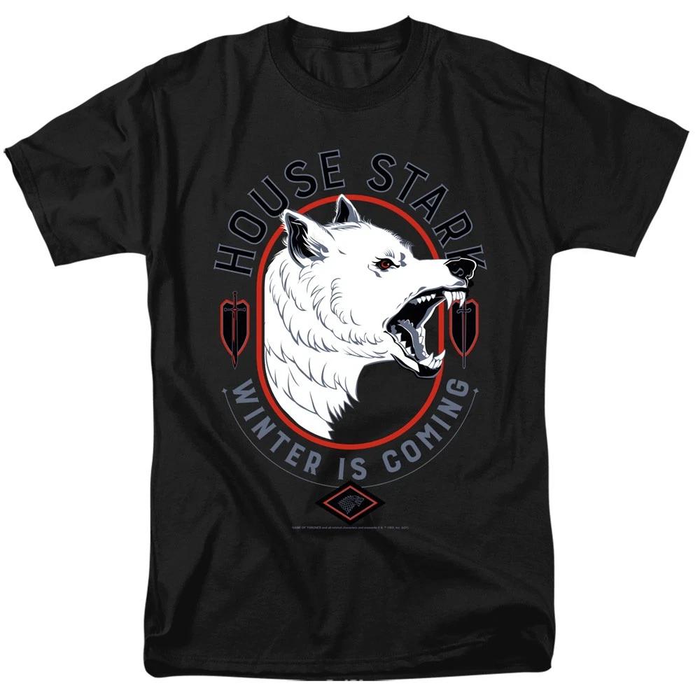 Game Of Thrones - House Stark Winter Is Coming -  Unisex Children s T-shirt - Black 150