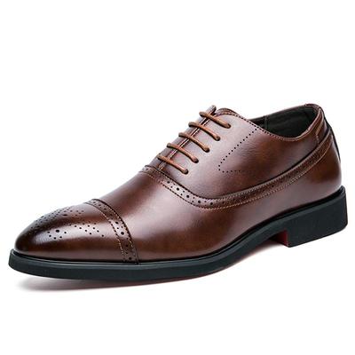 Modne męskie półbuty Buty Biznesowe męskie skórzane buty Przypadkowe oksfordzie Buty dla mężczyzn