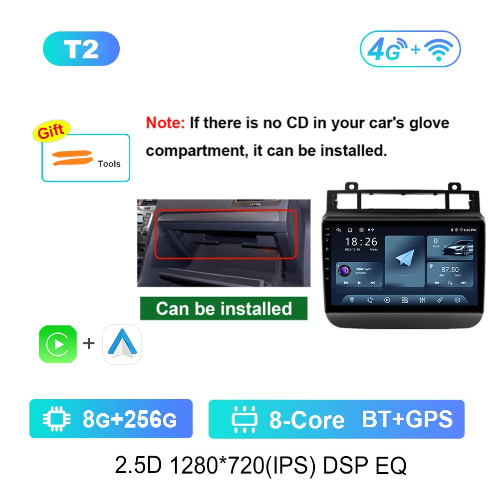 Car Radio Multimedia Player for VW Volkswagen Touareg FL NF 2011 - 2017 GPS Navi 4G IPS Screen Android System Head Unit Carplay