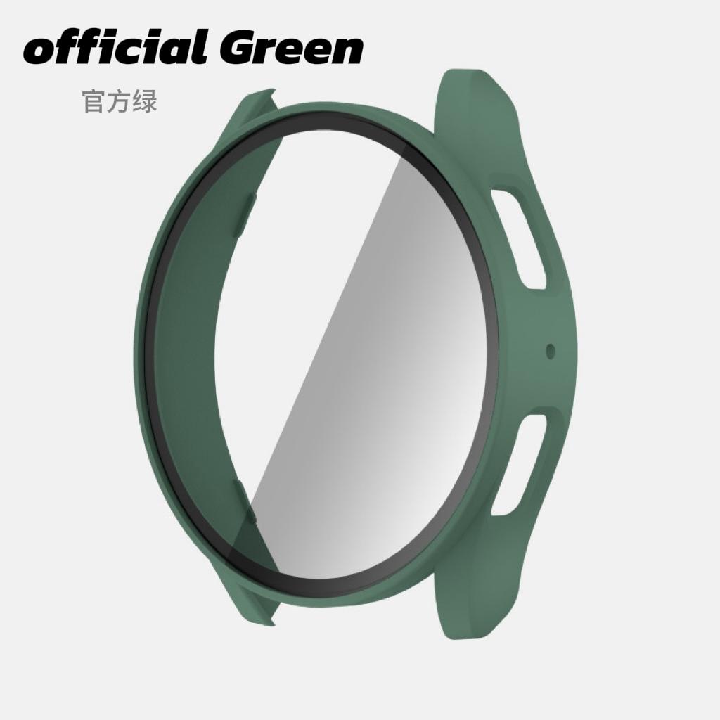 

Закаленное стекло + чехол для Samsung Galaxy Watch 7, 44 мм, 40 мм, защитная пленка для экрана, чехол-бампер для Galaxy Watch FE, 40 мм, 44 мм Galaxy Watch 7 40mm зелёный