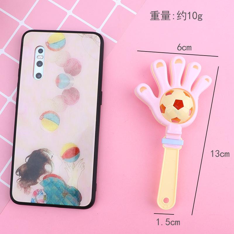 Hand Bell Baby Puzzle Rattle Baby Soothing Grip Training Toy Clapping Hand Instrument Palm Clapping