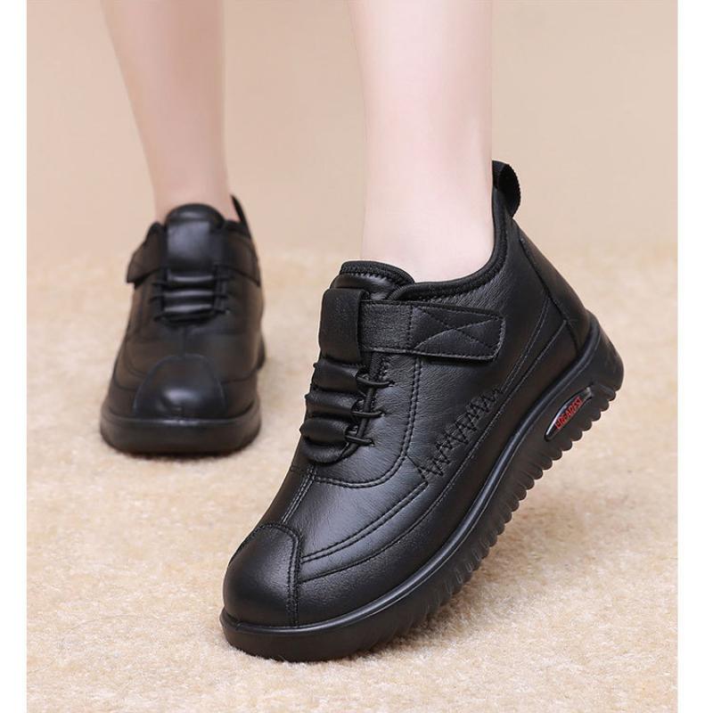 New Women's Cotton Boots Non-slip Comfortable Mother's Cotton Shoes Plus Velvet To Keep Warm Middle-aged Elderly Snow Boots