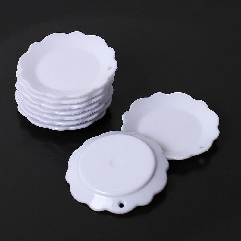 5Pcs Dollhouse Simulation Plates Tray Set Dollhouse Mini Kitchen Tableware Decoration For 1/12 Dollhouse Decoration