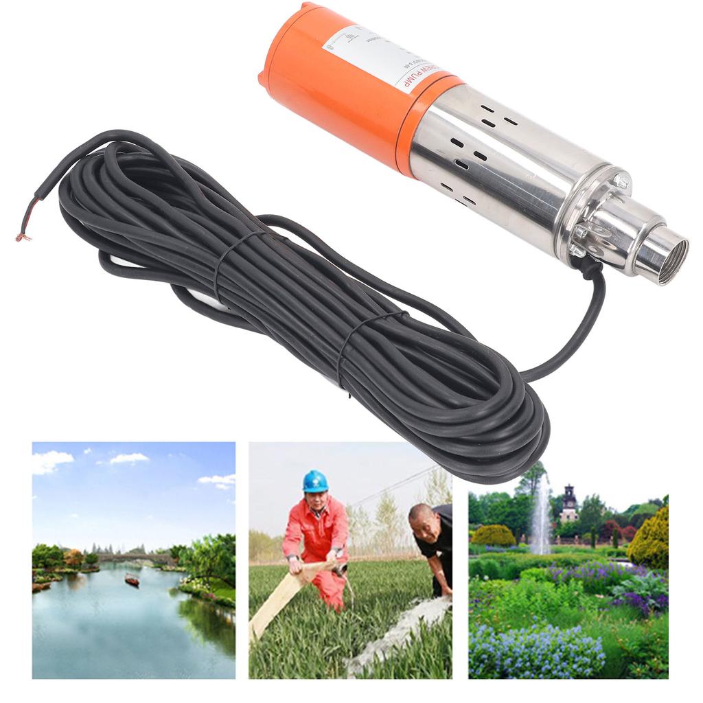 Submersible Solar Stainless Steel Screw Pump 48V 400W 65m 1.8m³Celsiush