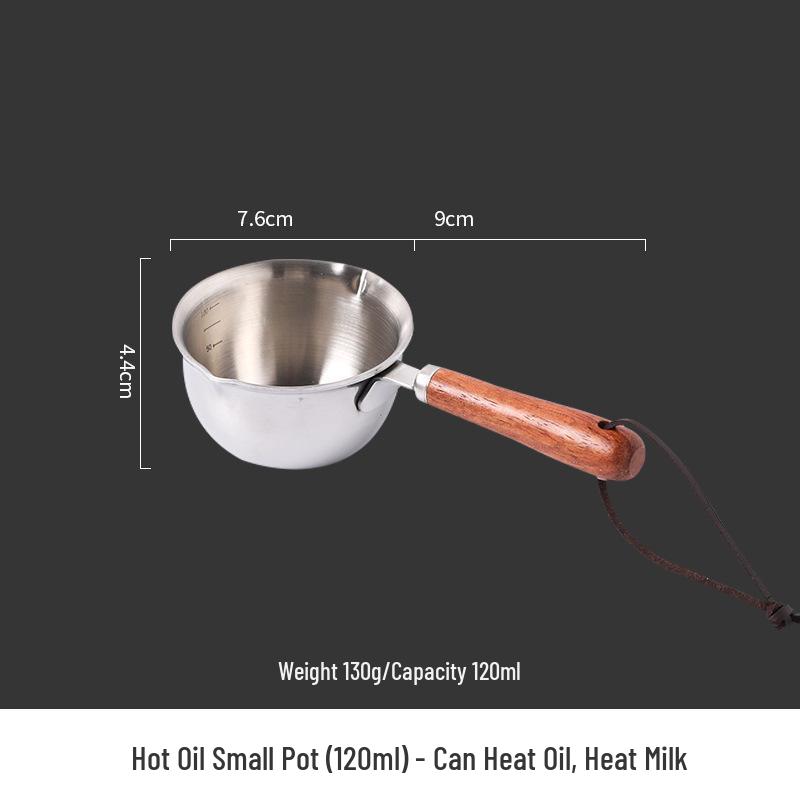 

304 Нержавеющая сталь Защита от брызг Масленка - Мини Кухонная Масленка для Горячих Масел