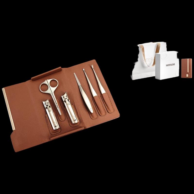 Qi Su Lambskin 6-Piece Manicure Set