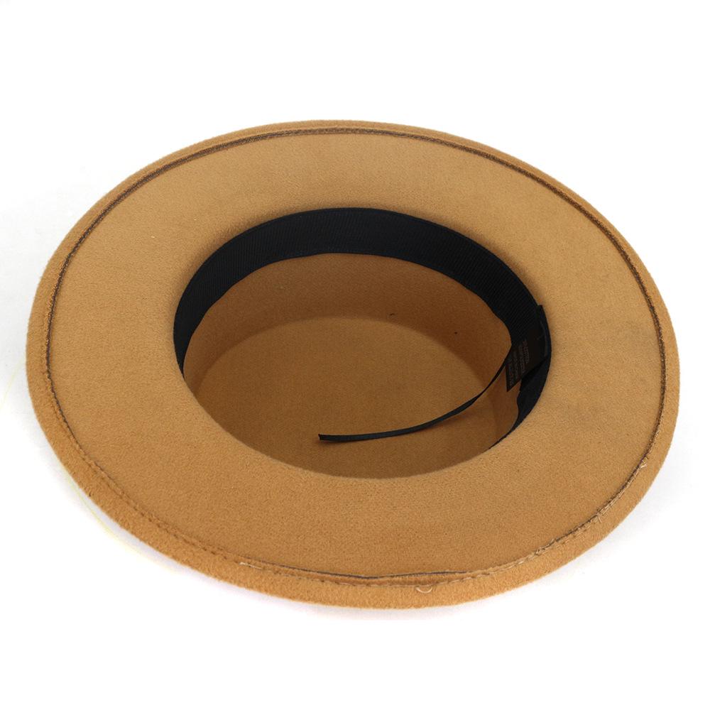 Wide Brim Felt Wool Fedora Hat Women 