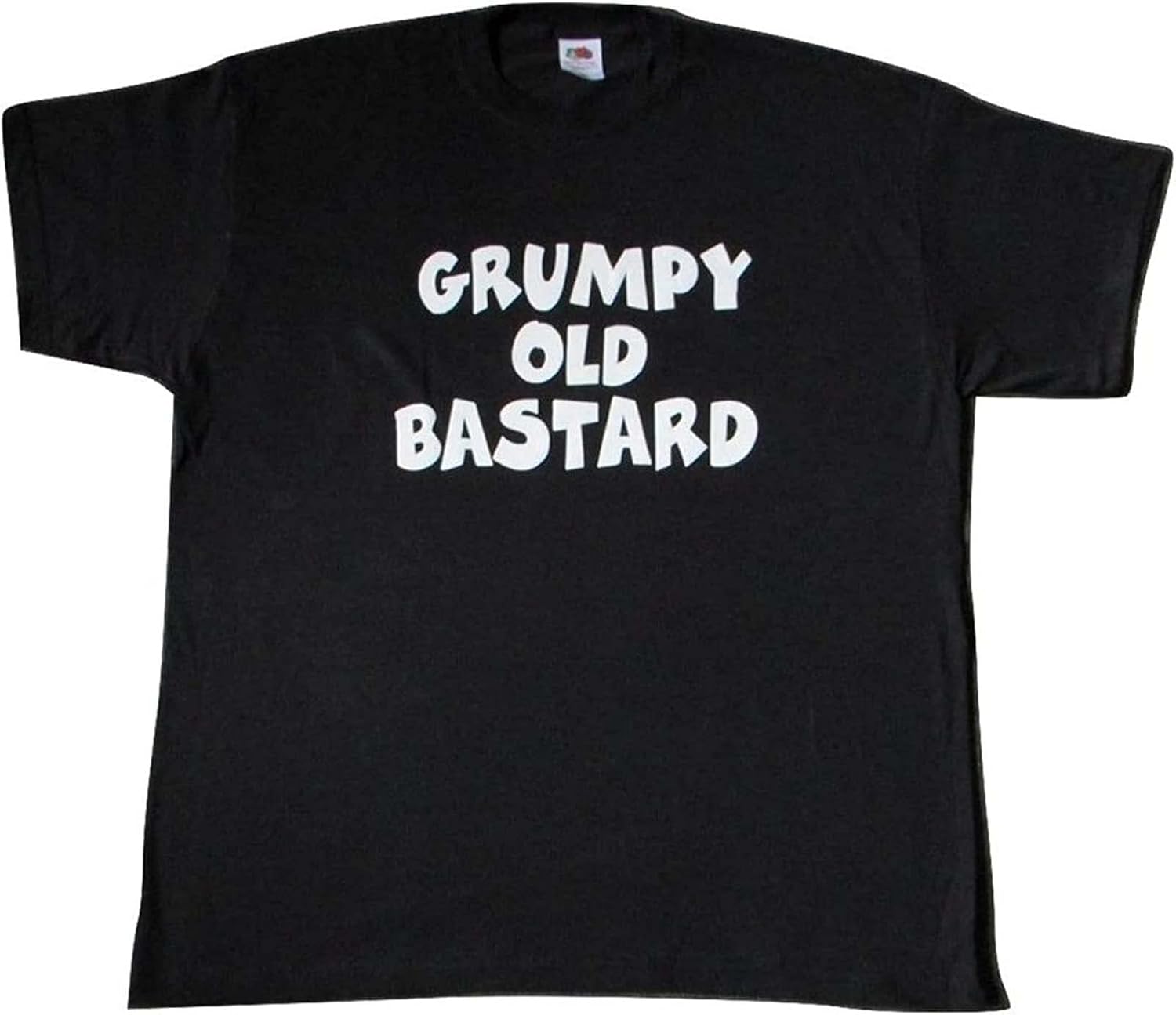 Grumpy Old Bastad Dad Funny Slogan Christmas t Shirts MensPresent Offensive Top L чёрный