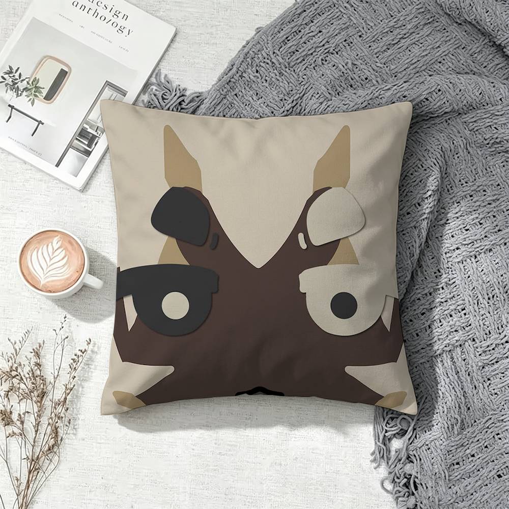 T-Two T-Time Reflective Double-Sided Printed Cushion Cover Bedroom Bedside Sofa Pillow Case