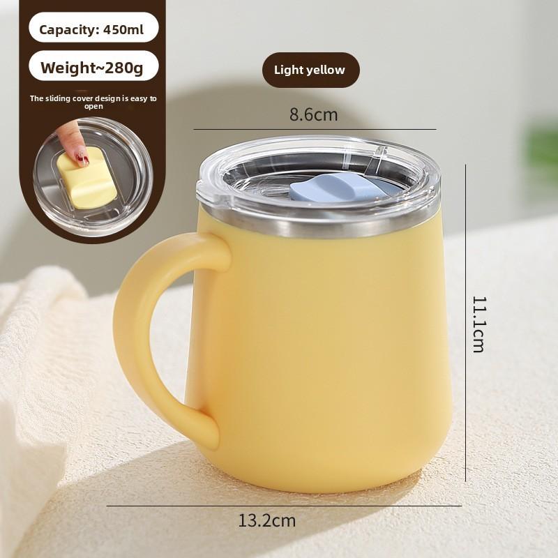 Stainless Steel Mug With Leakproof Lid For Office Use And Gift Giving