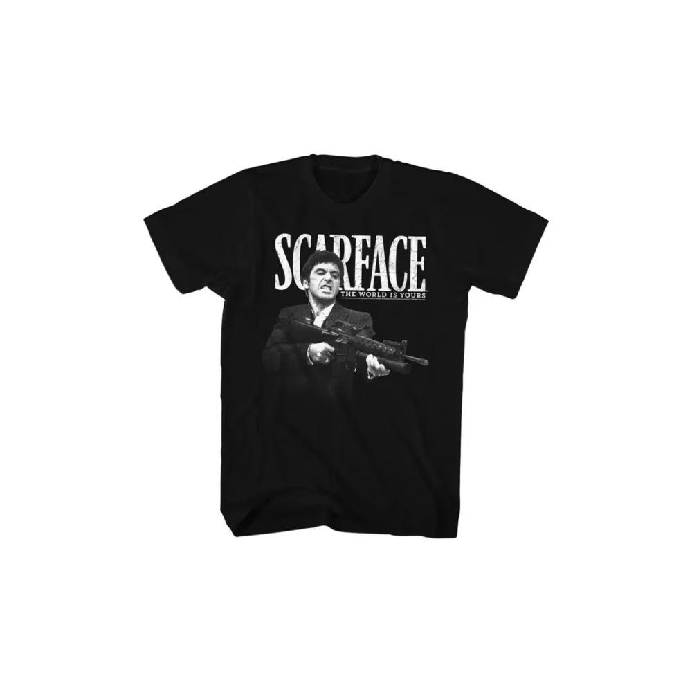 2025 Scarface Al Pacino Klassiker Film Amerikanisches Kurzarm Gangster Film T-Shirt Tony Herren Damen Hip Hop Retro Gothic Top T-Shirt