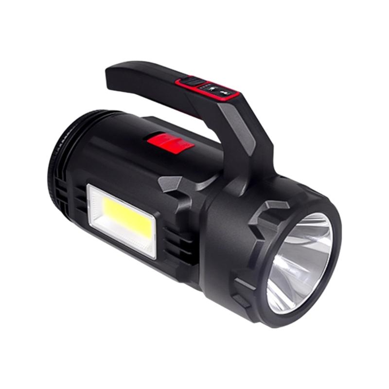 Practical LED Spotlights with Front and Side Lights, Integrated Carry Handle, USB Type C Charging, and 3 Mode for Outages and Garage Tasks