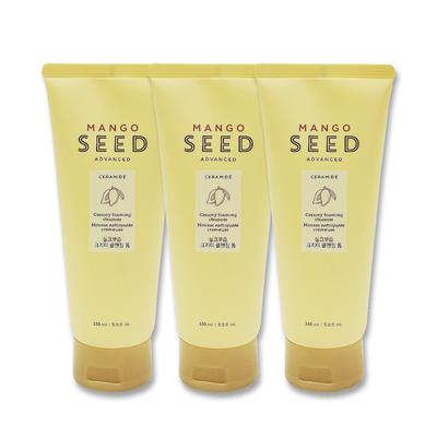 Mango Seed Silk Feuchtigkeitsspendender, cremiger Reinigungsschaum, 150 ml, 3 Stück