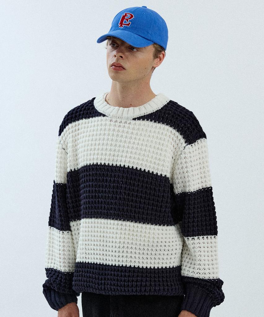 Pilpeu Striped Loop Knit 21(Navy)