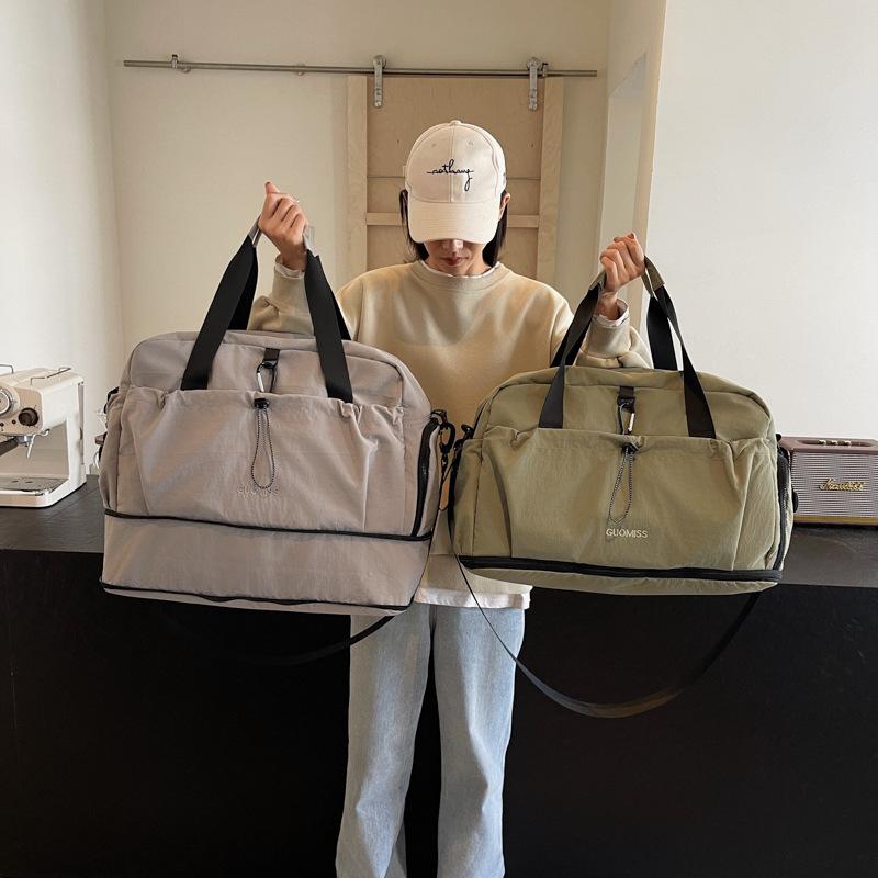 Sports training fitness bag expandable lightweight large capacity leisure yoga bag women's business trip storage travel bag