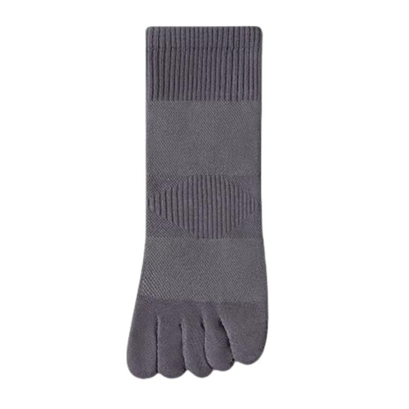 Men's Autumn and Winter Style Pure Cotton Deodorant Breathable Sports Cylinder Five Finger Socks